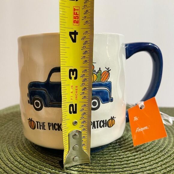 Lang by Design truck with pumpkins mug NWT - Picture 5 of 8